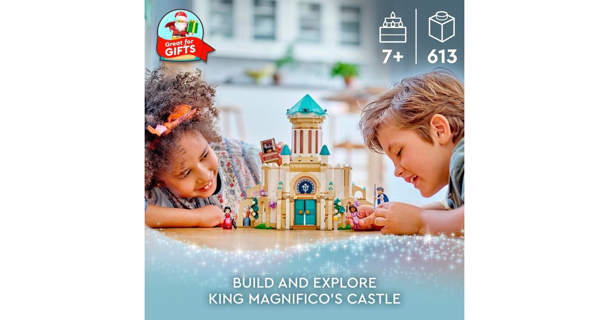 LEGO 43224 Disney Wish König Magnificos Schloss, Konstruktionsspielzeug