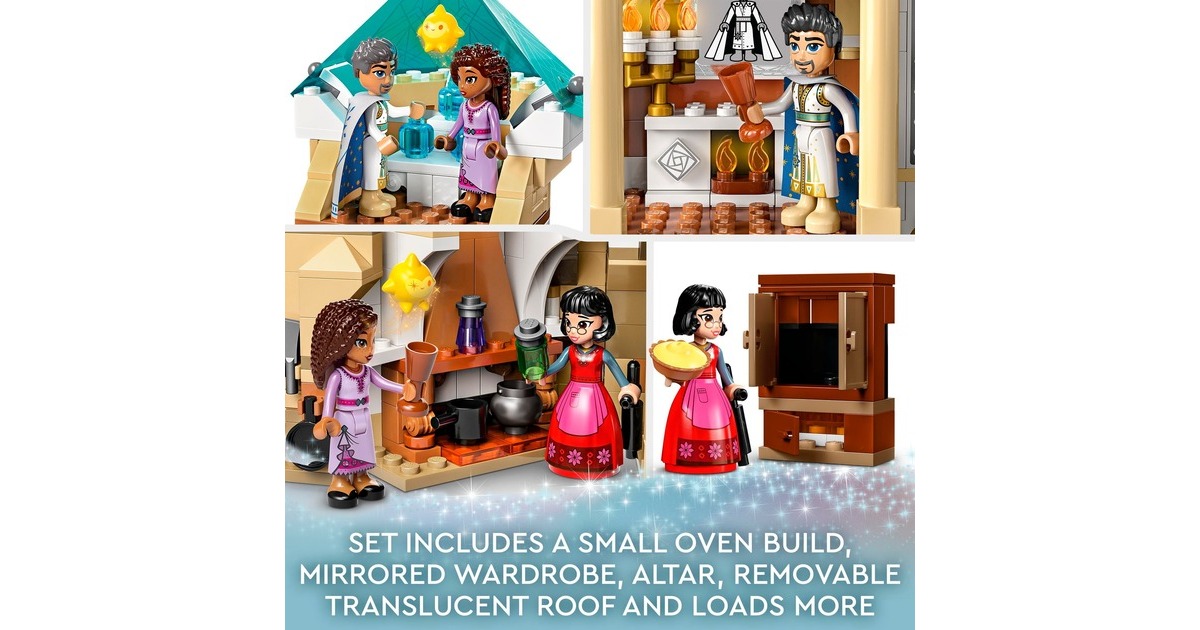 LEGO 43224 Disney Wish König Magnificos Schloss, Konstruktionsspielzeug