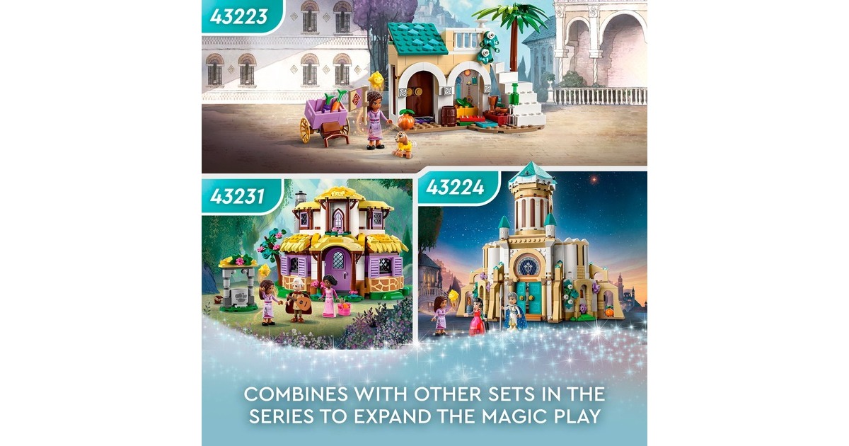 LEGO 43224 Disney Wish König Magnificos Schloss, Konstruktionsspielzeug