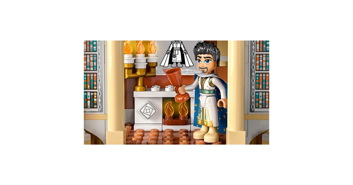LEGO 43224 Disney Wish König Magnificos Schloss, Konstruktionsspielzeug