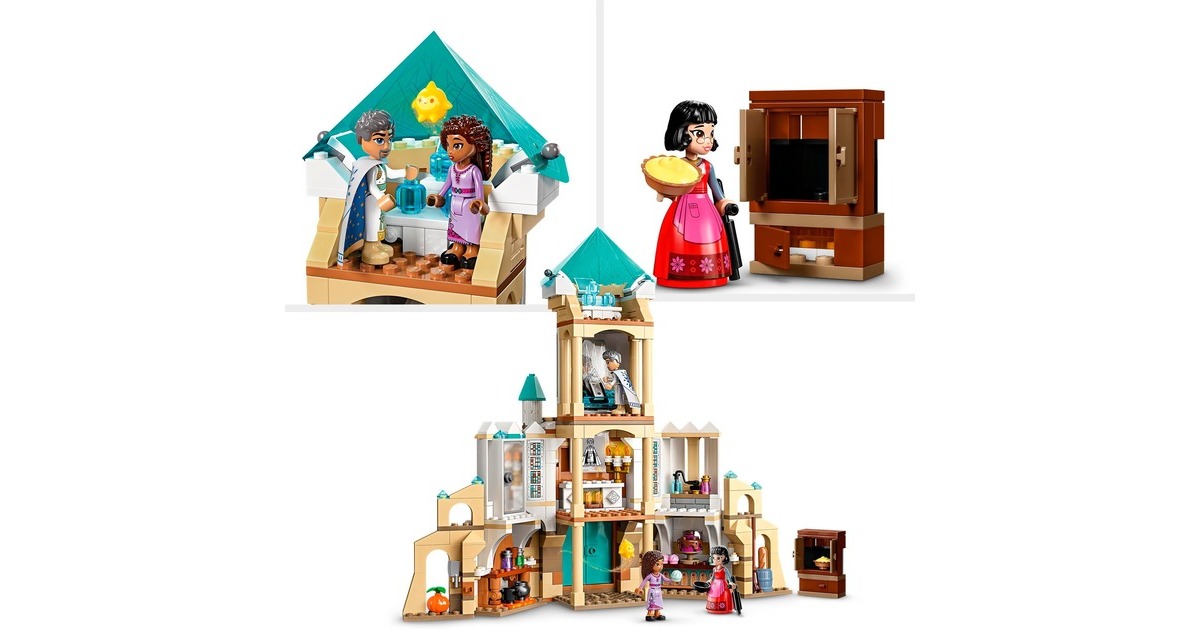 LEGO 43224 Disney Wish König Magnificos Schloss, Konstruktionsspielzeug
