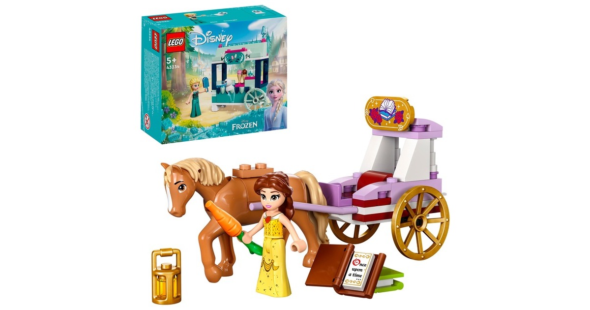 LEGO 43233 Disney Princess Belles Pferdekutsche, Konstruktionsspielzeug