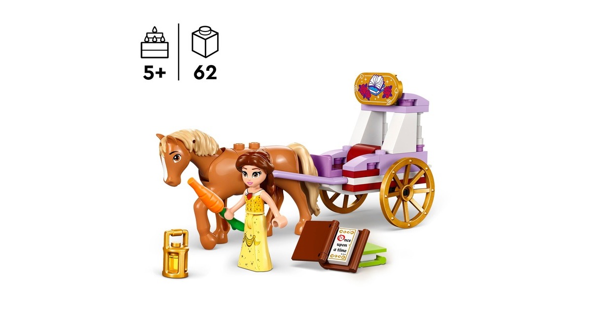 LEGO 43233 Disney Princess Belles Pferdekutsche, Konstruktionsspielzeug