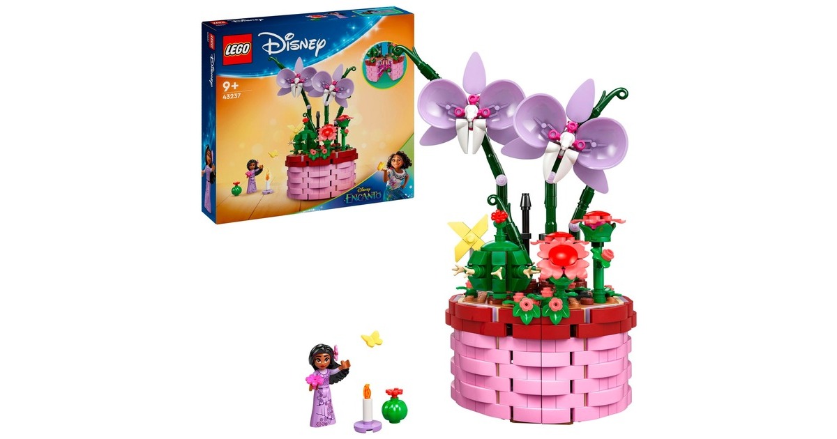 LEGO 43237 Disney Classic Isabelas Blumentopf, Konstruktionsspielzeug