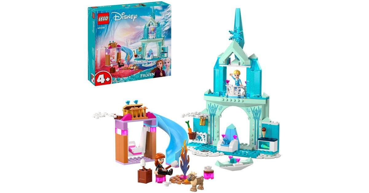 LEGO 43238 Disney Princess Elsas Eispalast, Konstruktionsspielzeug