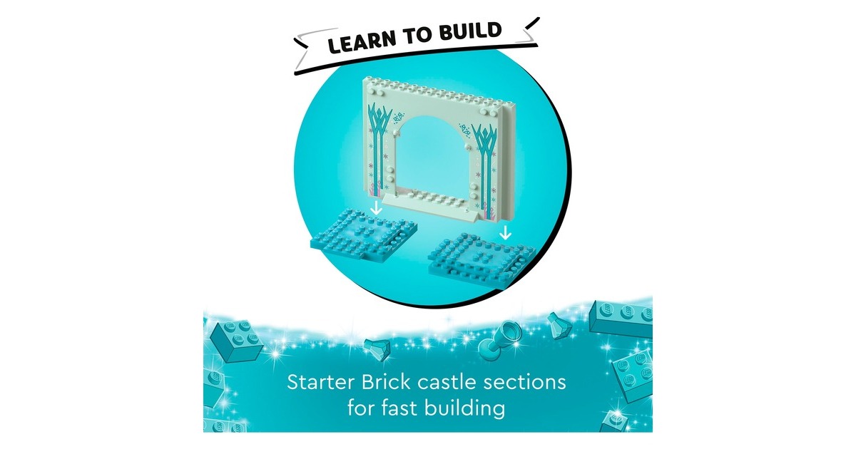 LEGO 43238 Disney Princess Elsas Eispalast, Konstruktionsspielzeug