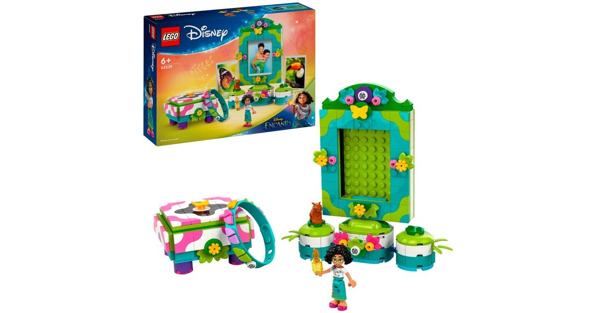 LEGO 43239 Disney Classic Mirabels Fotorahmen und Schmuckkassette, Konstruktionsspielzeug