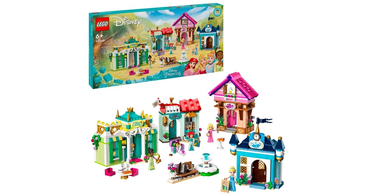 LEGO 43246 Disney Princess Disney Prinzessinnen Abenteuermarkt, Konstruktionsspielzeug