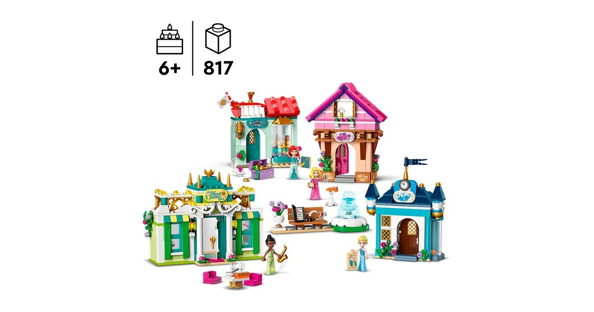 LEGO 43246 Disney Princess Disney Prinzessinnen Abenteuermarkt, Konstruktionsspielzeug