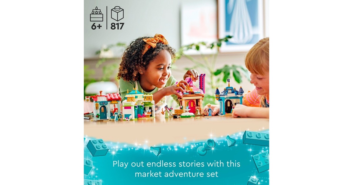 LEGO 43246 Disney Princess Disney Prinzessinnen Abenteuermarkt, Konstruktionsspielzeug