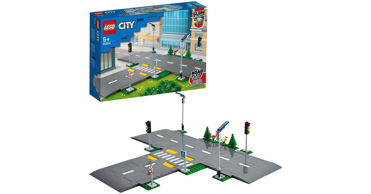 LEGO 60304 City Straßenkreuzung mit Ampeln, Konstruktionsspielzeug
