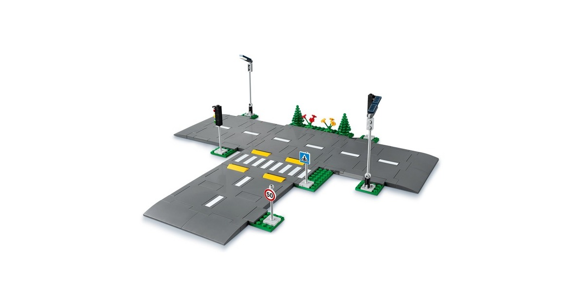 LEGO 60304 City Straßenkreuzung mit Ampeln, Konstruktionsspielzeug