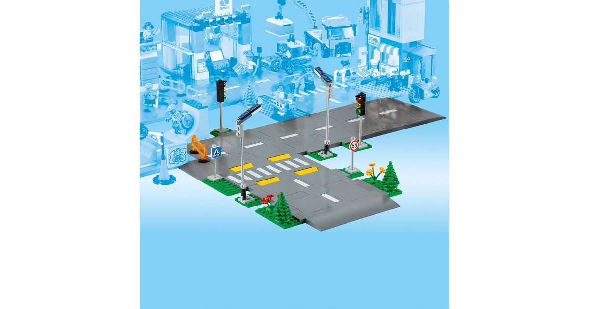 LEGO 60304 City Straßenkreuzung mit Ampeln, Konstruktionsspielzeug
