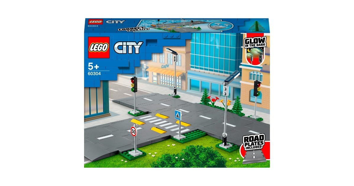 LEGO 60304 City Straßenkreuzung mit Ampeln, Konstruktionsspielzeug
