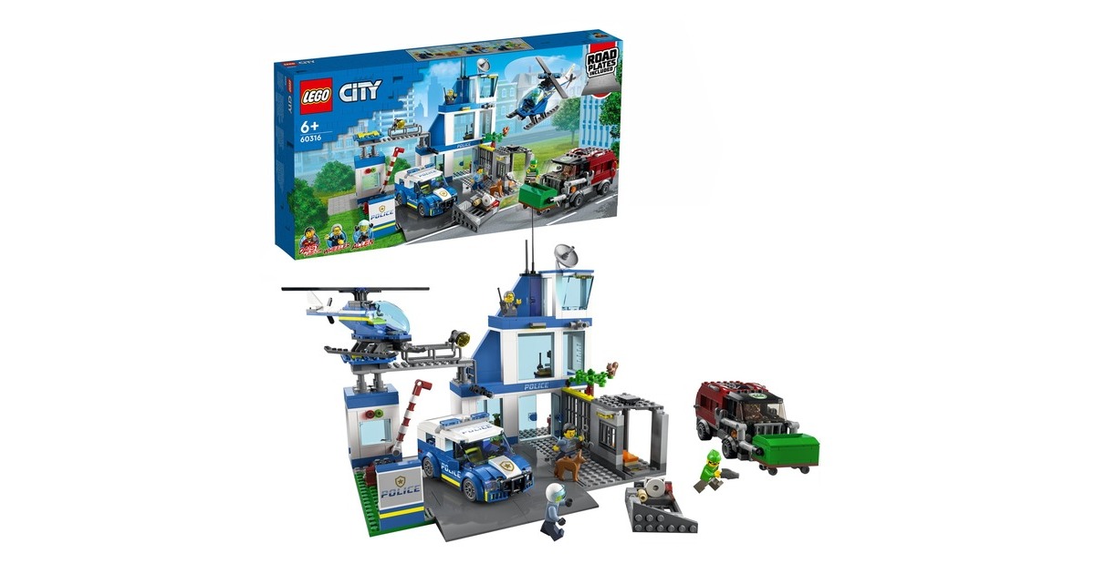 LEGO 60316 City Polizeistation, Konstruktionsspielzeug