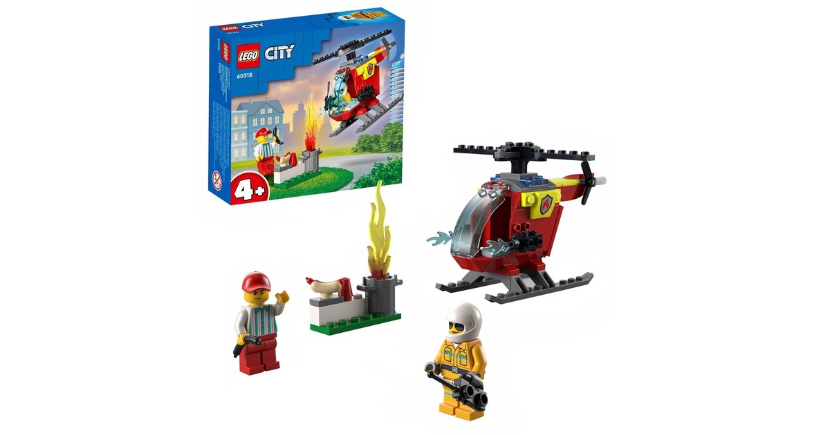 LEGO 60318 City Feuerwehrhubschrauber, Konstruktionsspielzeug