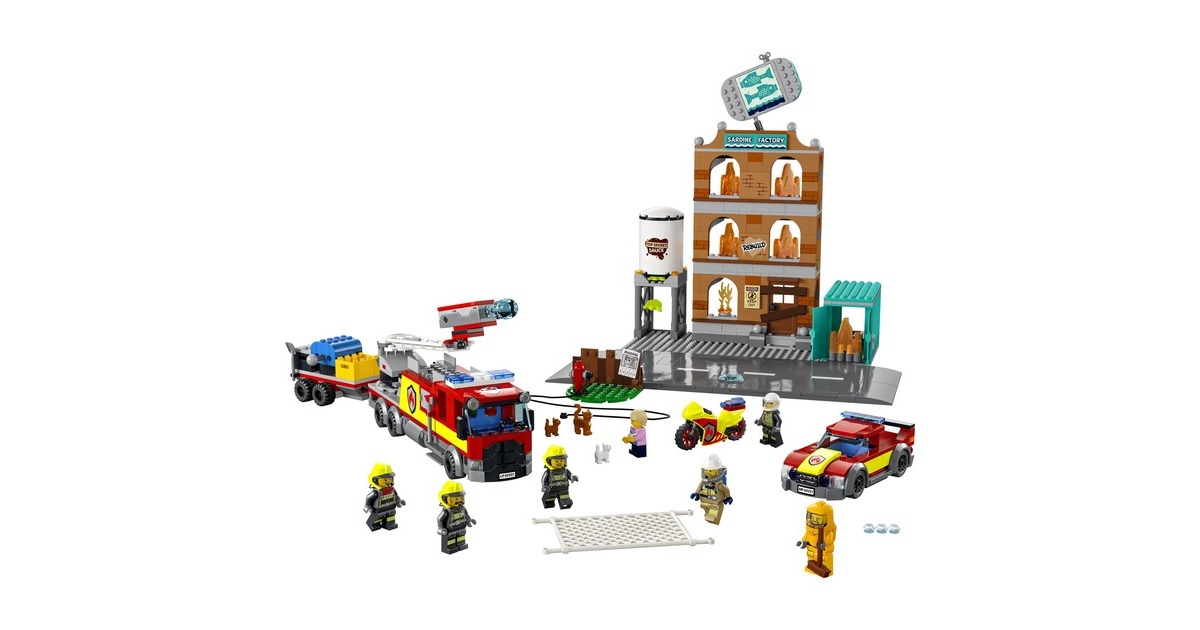 LEGO 60321 City Feuerwehreinsatz mit Löschtruppe, Konstruktionsspielzeug