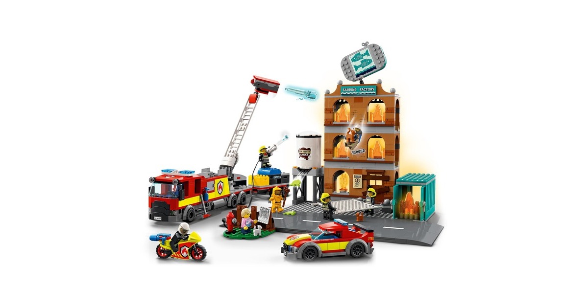 LEGO 60321 City Feuerwehreinsatz mit Löschtruppe, Konstruktionsspielzeug