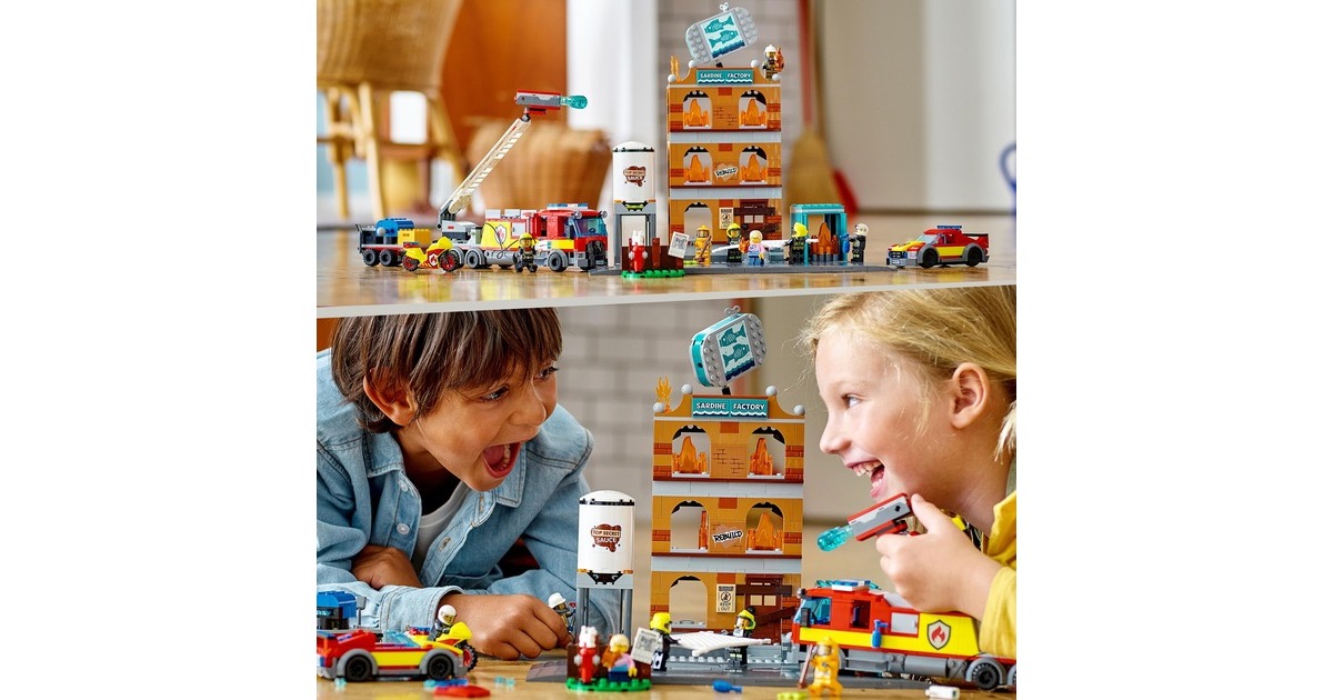 LEGO 60321 City Feuerwehreinsatz mit Löschtruppe, Konstruktionsspielzeug