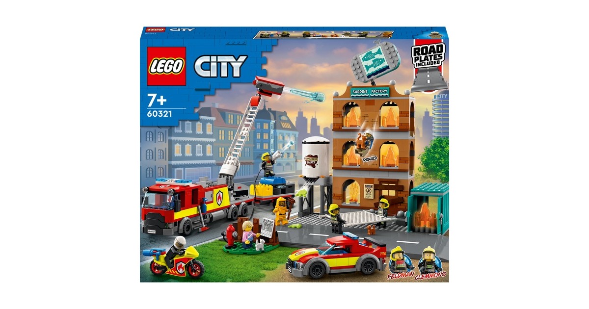 LEGO 60321 City Feuerwehreinsatz mit Löschtruppe, Konstruktionsspielzeug