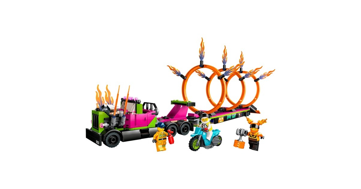 LEGO 60357 City Stunttruck mit Feuerreifen-Challenge, Konstruktionsspielzeug