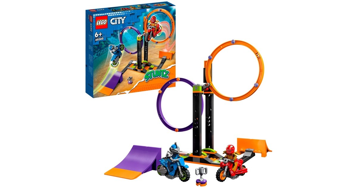 LEGO 60360 City Kreisende Reifen-Challenge, Konstruktionsspielzeug