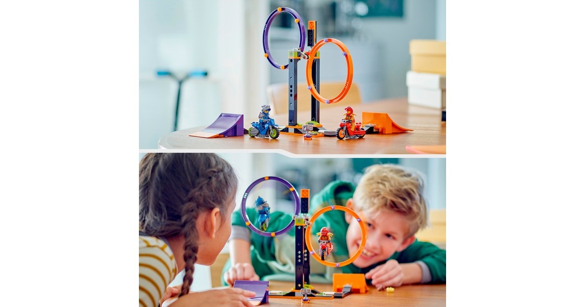 LEGO 60360 City Kreisende Reifen-Challenge, Konstruktionsspielzeug