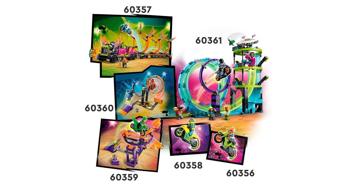 LEGO 60360 City Kreisende Reifen-Challenge, Konstruktionsspielzeug