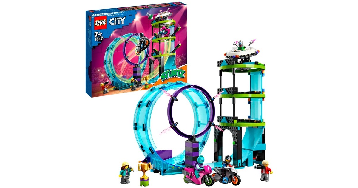 LEGO 60361 City Ultimative Stuntfahrer-Challenge, Konstruktionsspielzeug