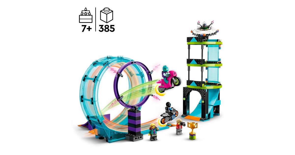 LEGO 60361 City Ultimative Stuntfahrer-Challenge, Konstruktionsspielzeug