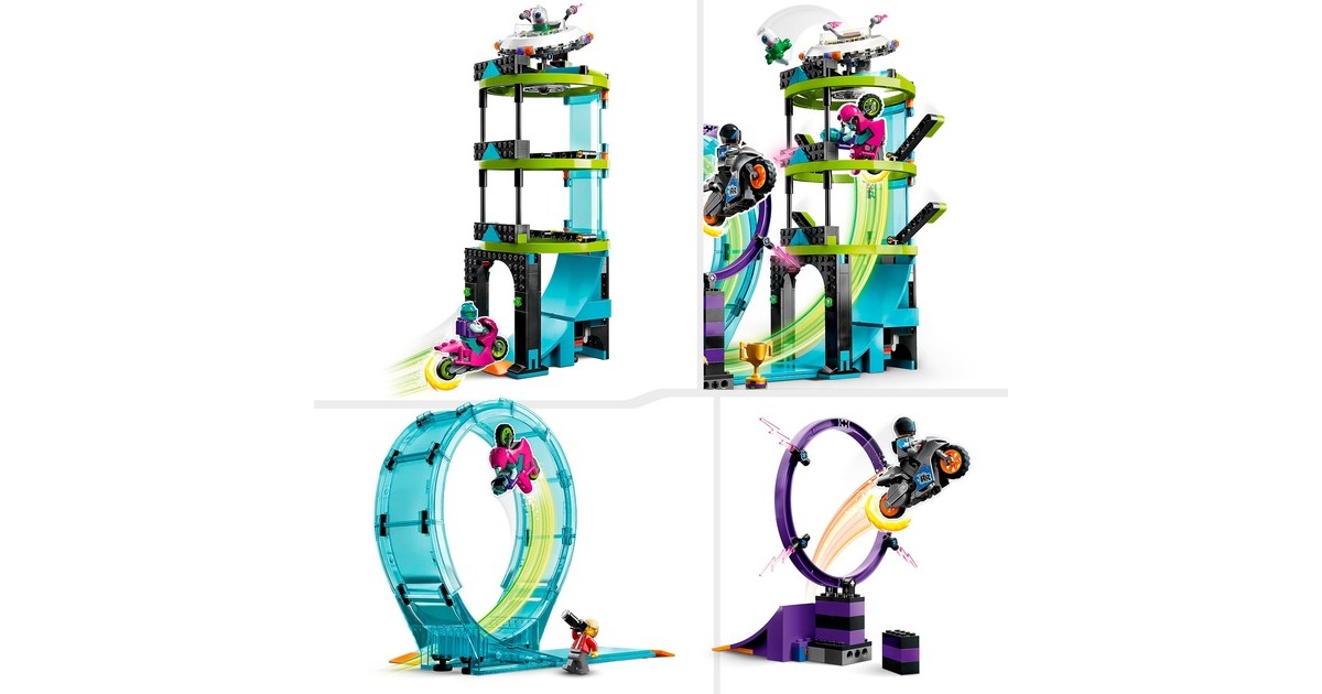 LEGO 60361 City Ultimative Stuntfahrer-Challenge, Konstruktionsspielzeug