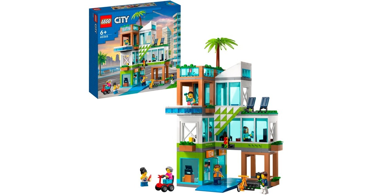 LEGO 60365 City Appartementhaus, Konstruktionsspielzeug
