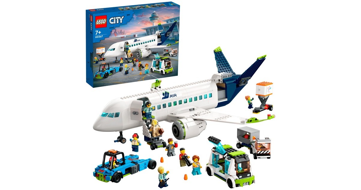 LEGO 60367 City Passagierflugzeug, Konstruktionsspielzeug