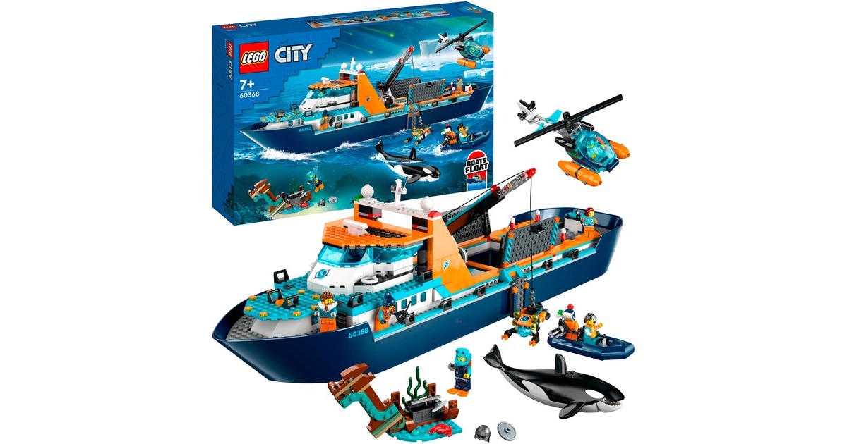 LEGO 60368 City Arktis-Forschungsschiff, Konstruktionsspielzeug
