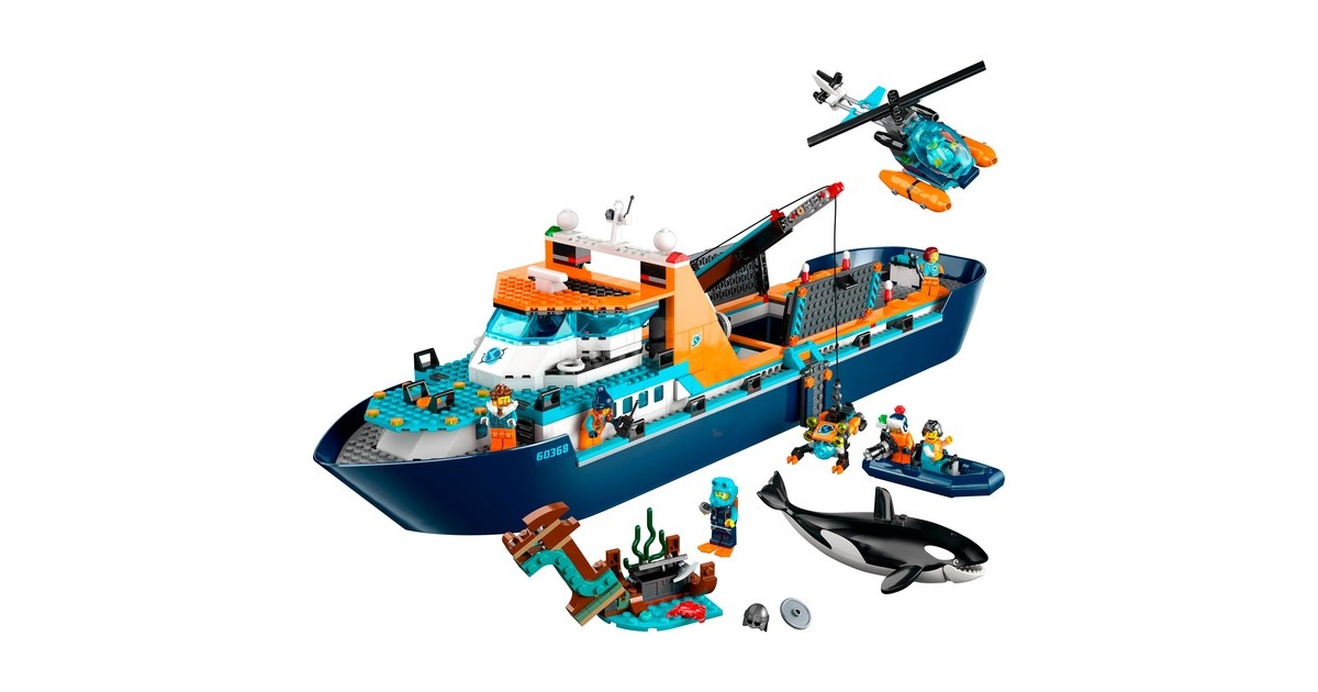 LEGO 60368 City Arktis-Forschungsschiff, Konstruktionsspielzeug