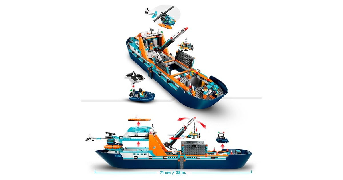 LEGO 60368 City Arktis-Forschungsschiff, Konstruktionsspielzeug