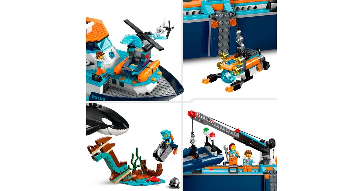 LEGO 60368 City Arktis-Forschungsschiff, Konstruktionsspielzeug