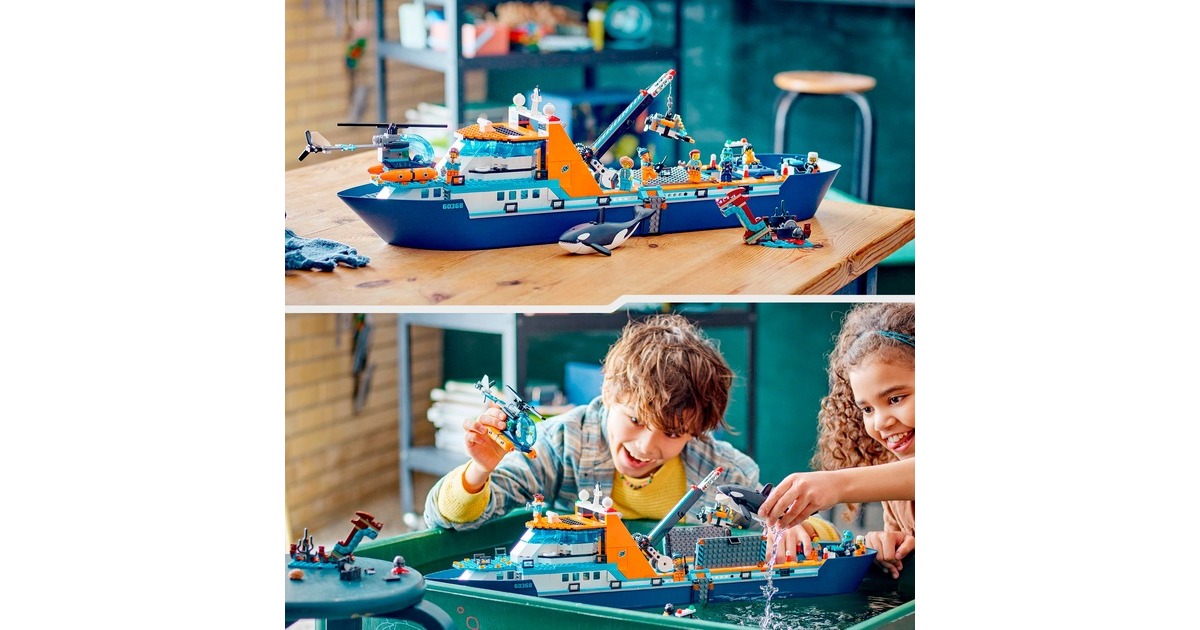 LEGO 60368 City Arktis-Forschungsschiff, Konstruktionsspielzeug