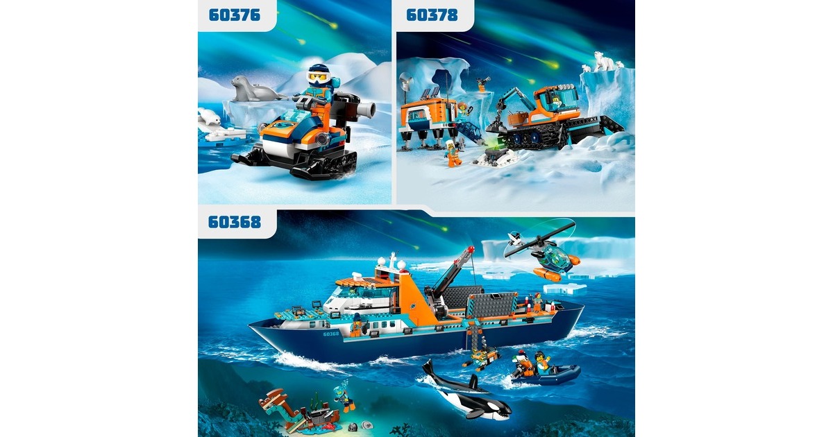 LEGO 60368 City Arktis-Forschungsschiff, Konstruktionsspielzeug