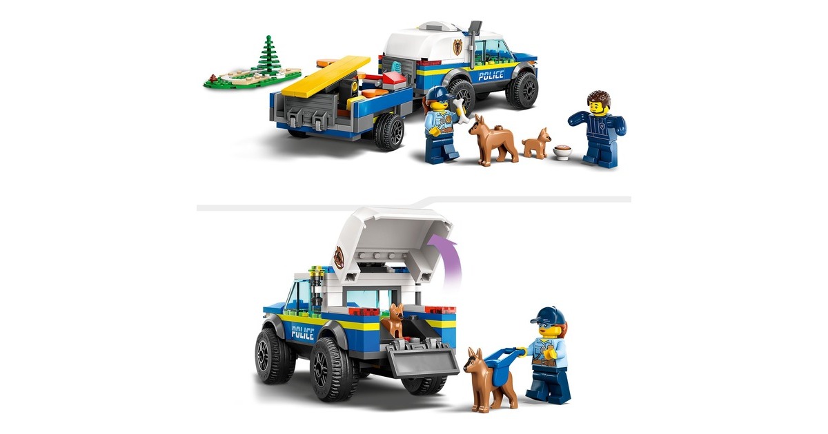 LEGO 60369 City Mobiles Polizeihunde-Training, Konstruktionsspielzeug