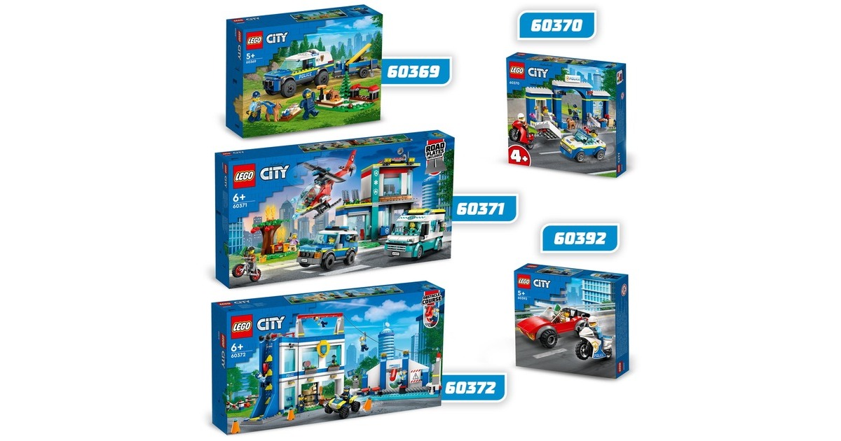 LEGO 60369 City Mobiles Polizeihunde-Training, Konstruktionsspielzeug