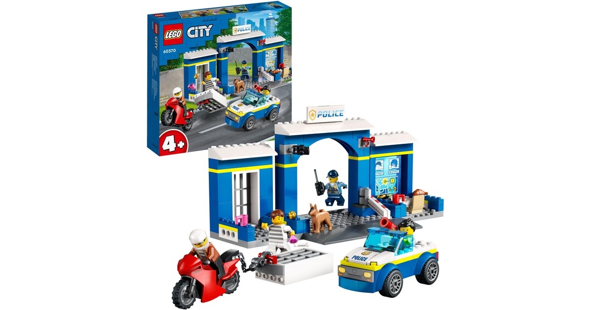 LEGO 60370 City Ausbruch aus der Polizeistation, Konstruktionsspielzeug