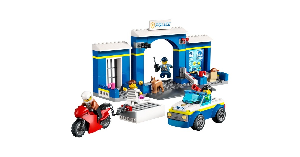 LEGO 60370 City Ausbruch aus der Polizeistation, Konstruktionsspielzeug