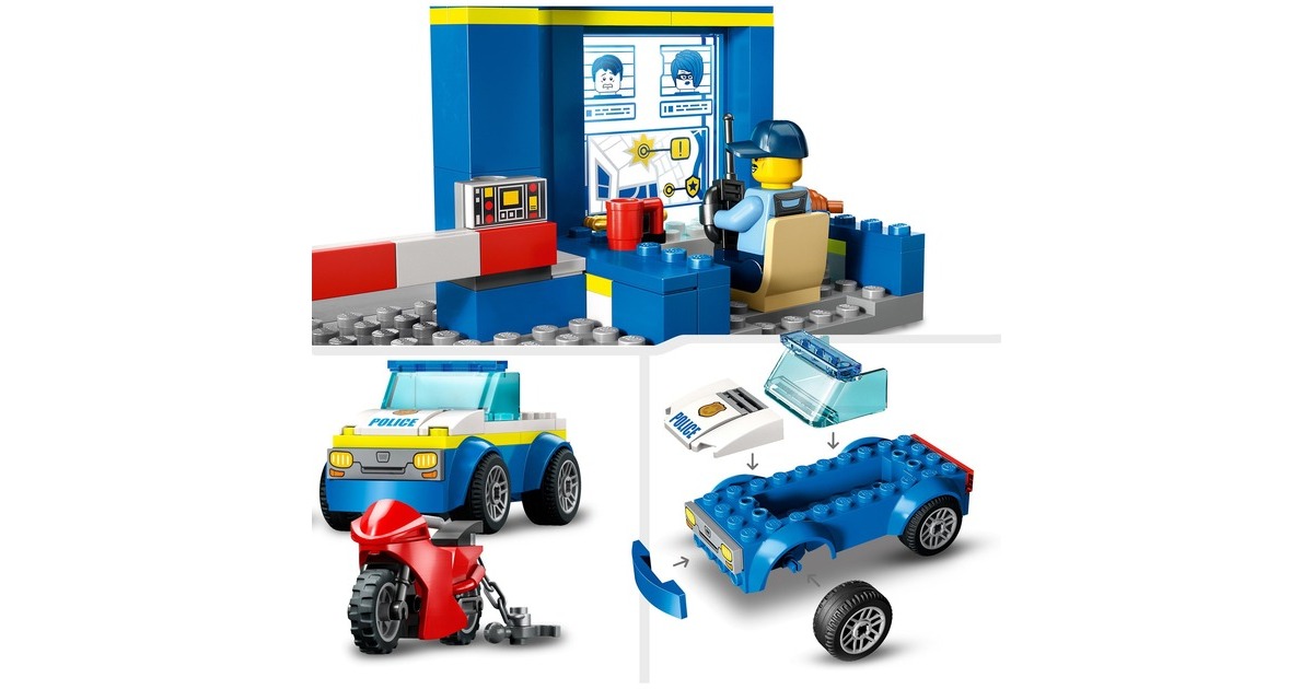 LEGO 60370 City Ausbruch aus der Polizeistation, Konstruktionsspielzeug