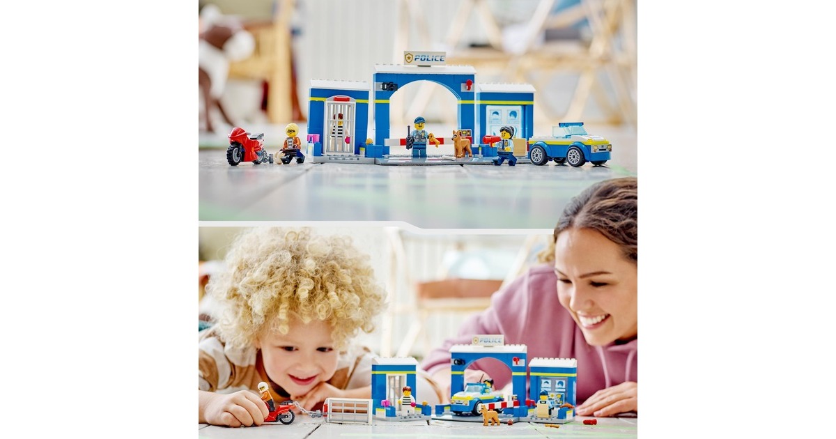LEGO 60370 City Ausbruch aus der Polizeistation, Konstruktionsspielzeug