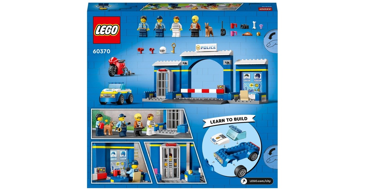 LEGO 60370 City Ausbruch aus der Polizeistation, Konstruktionsspielzeug