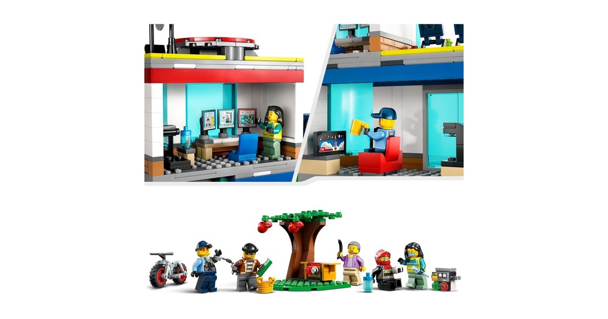 LEGO 60371 City Hauptquartier der Rettungsfahrzeuge, Konstruktionsspielzeug