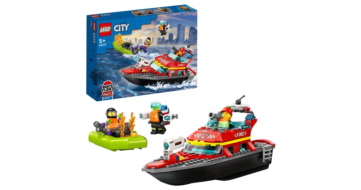 LEGO 60373 City Feuerwehrboot, Konstruktionsspielzeug