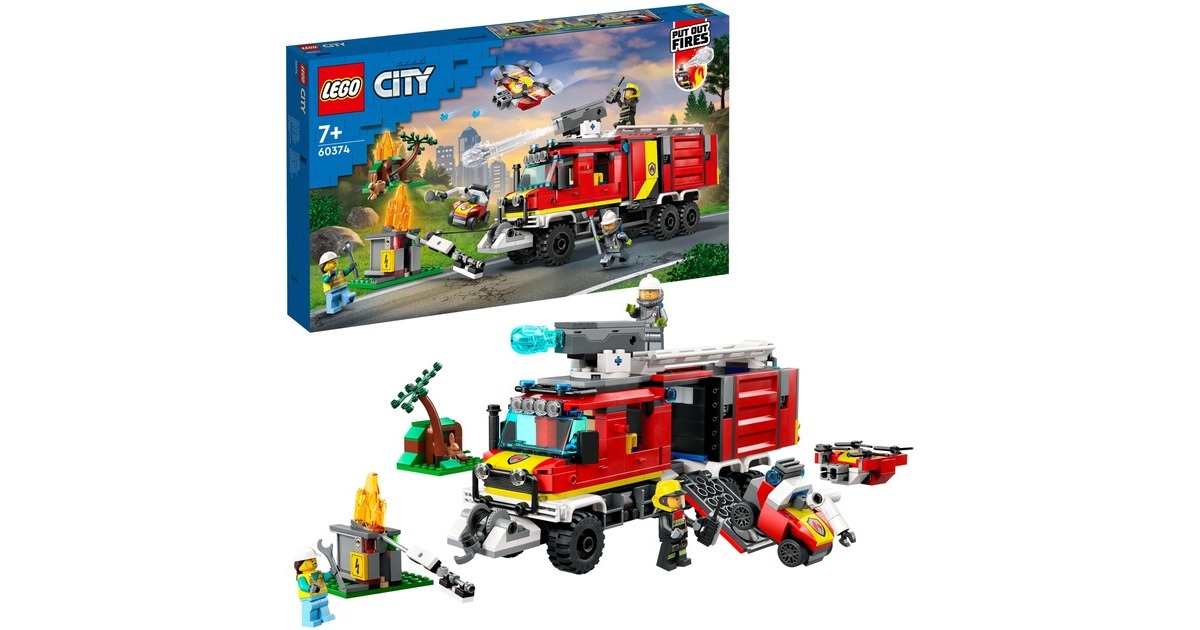 LEGO 60374 City Einsatzleitwagen der Feuerwehr, Konstruktionsspielzeug