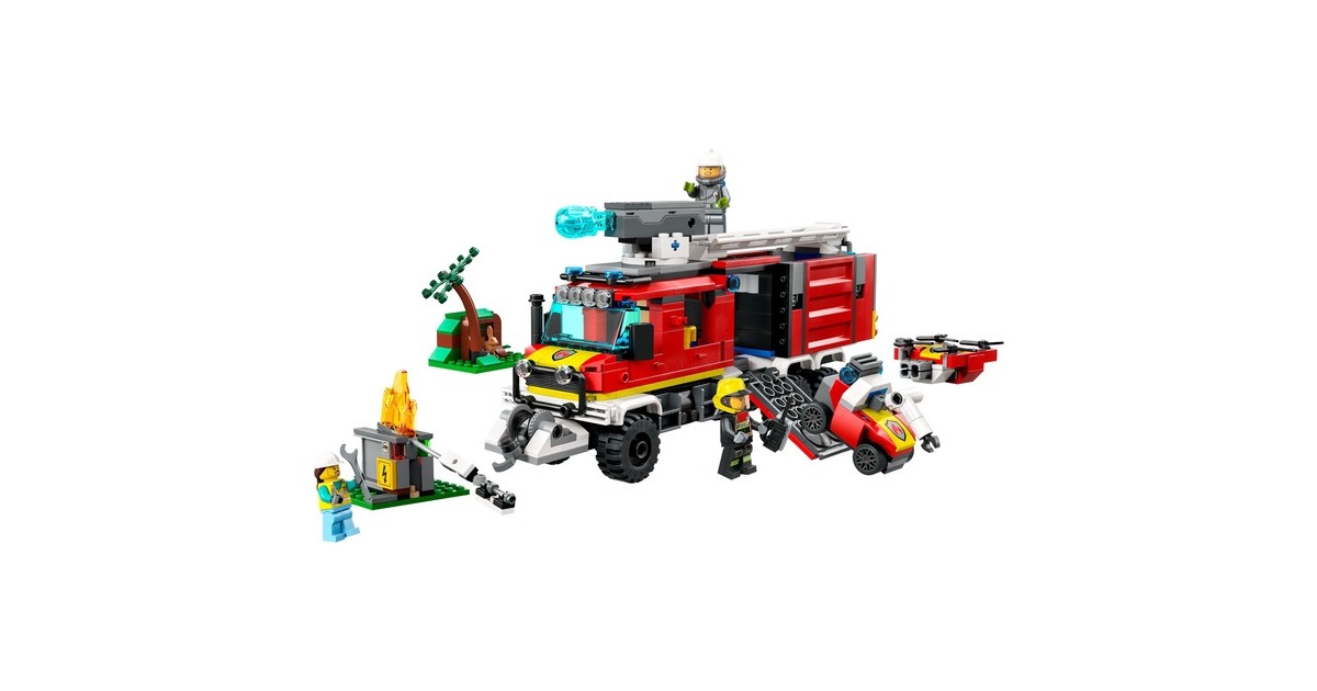 LEGO 60374 City Einsatzleitwagen der Feuerwehr, Konstruktionsspielzeug